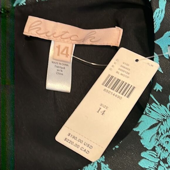 NWT Hutch Floral Jacquard Cut-Out Mini Dress Size 14 - Picture 12 of 14